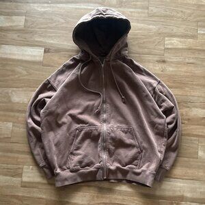 Brandy Melville Women's Brown Hoodie